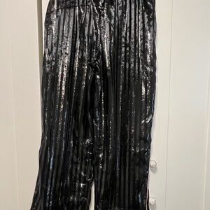 Victoria's Secret Shimmering Black Pajama Pants